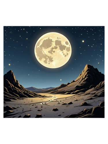 moon and star background,lunar landscape,moon valley,moonscape,moonlit night,moonlit,cool woodblock images,moon at night,moon phase,galilean moons,earth rise,big moon,valley of the moon,night scene,lunar,the moon,night image,super moon,background images,moon night,Illustration,Japanese style,Japanese Style 07