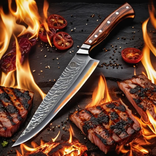 knife kitchen,kitchen knife,kitchenknife,cuttingboard,flamed grill,sharp knife,hunting knife,bowie knife,cooking book cover,table knife,galbi,herb knife,barbeque grill,barbecued pork ribs,chef,tomahawk,steak grilled,barbecue torches,butcher ax,machete