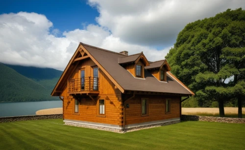 wooden house,house with lake,log home,miniature house,inverted cottage,log cabin,timber house,chalet,little house,summer cottage,small cabin,house by the water,stilt house,wooden church,small house,house insurance,cottage,wooden hut,summer house,the cabin in the mountains,Photography,General,Realistic