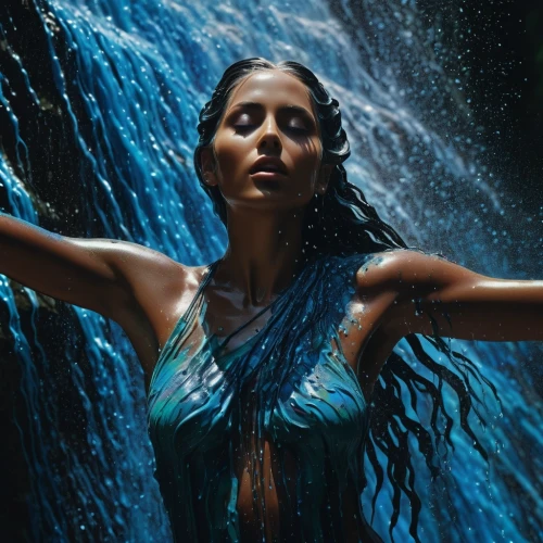 anushka shetty,water nymph,hula,in water,blue enchantress,siren,blue hawaii,photoshoot with water,woman at the well,water fall,submerged,immersed,water flowing,water wild,cascading,water flow,water splashes,kamini kusum,water splash,merfolk,Photography,Documentary Photography,Documentary Photography 15