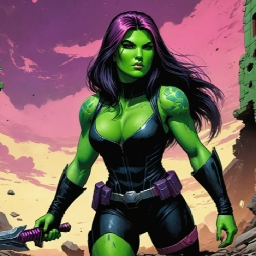 patrol,cleanup,avenger hulk hero,wall,aaa,background ivy,green goblin,green skin,hulk,avenger,incredible hulk,the enchantress,starfire,green,fantasy woman,huntress,marvel comics,lopushok,green aurora,marvels