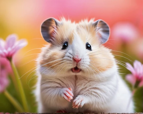 hamster,cute animal,hamster buying,gerbil,grasshopper mouse,bunny on flower,flower animal,meadow jumping mouse,i love my hamster,cute animals,hamster shopping,flower background,chinchilla,musical rodent,field mouse,guineapig,guinea pig,white footed mouse,funny animals,straw mouse,Art,Classical Oil Painting,Classical Oil Painting 07