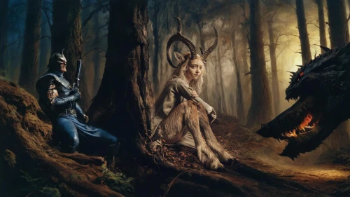 fantasy picture,hunting scene,forest animals,in the forest,fantasy art,elven forest,animals hunting,two wolves,the forest,forest dragon,forest animal,forest background,the woods,warrior and orc,druids,wolves,forest man,wolf hunting,cg artwork,predators