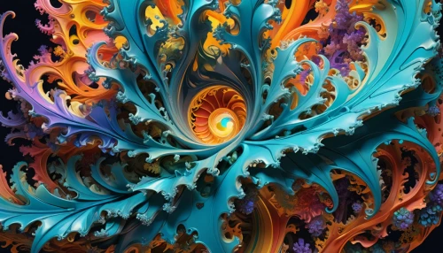 colorful spiral,vortex,fractals art,coral swirl,kaleidoscopic,fractal art,kaleidoscope,kaleidoscope art,fractalius,fractal environment,dimensional,swirling,swirls,fractal,fractals,spiral nebula,psychedelic art,spiral,spiral background,mandelbulb,Illustration,Realistic Fantasy,Realistic Fantasy 39