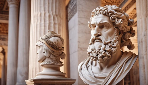 asclepius,marcus aurelius,classical antiquity,saint peter,poseidon god face,2nd century,bernini,saint peter's basilica,vatican museum,st peter's basilica,thymelicus,classical sculpture,roman history,the death of socrates,justitia,musei vaticani,king david,archimedes,neptune,celsus library,Illustration,Retro,Retro 19