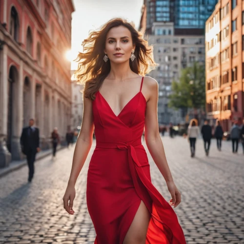 man in red dress,girl in red dress,red gown,in red dress,red dress,lady in red,girl in a long dress,red cape,woman walking,sheath dress,girl in a long dress from the back,red tunic,sprint woman,evening dress,celtic woman,a girl in a dress,women fashion,red coat,fashion street,red,Photography,General,Realistic