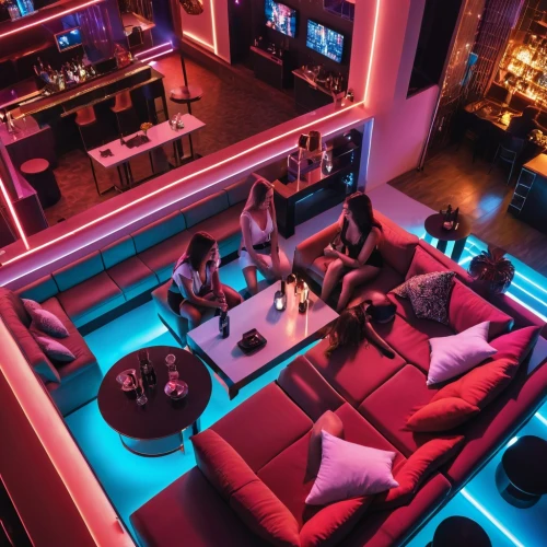 nightclub,lounge,game room,home cinema,apartment lounge,home theater system,movie theater,unique bar,chaise lounge,piano bar,ufo interior,liquor bar,entertainment center,movie theatre,neon cocktails,livingroom,music venue,nightlife,neon drinks,luxury suite,Photography,General,Realistic