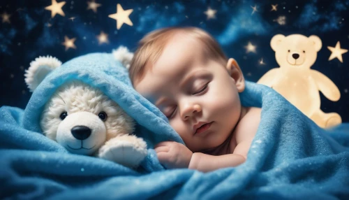 baby and teddy,newborn photography,baby stars,cuddly toys,swaddle,newborn photo shoot,room newborn,children's background,newborn baby,baby bed,stuffed animals,infant,3d teddy,baby room,baby care,infant bed,sleeping bear,cute baby,baby toys,newborn,Photography,Artistic Photography,Artistic Photography 07