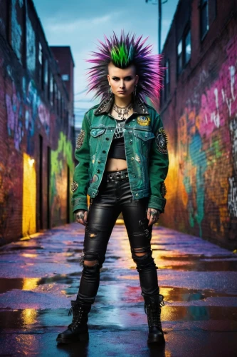 punk,punk design,mohawk,streampunk,cyberpunk,bjork,mohawk hairstyle,cynara,hedgehog child,renegade,prickle,noodle image,urchin,grunge,electro,rockabella,pineapple head,spikes,fierce,spiky,Illustration,Retro,Retro 04