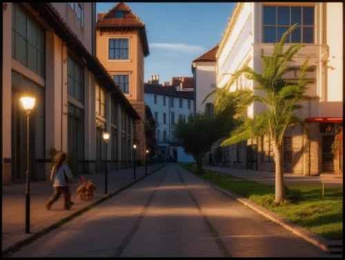 townhouses,narrow street,street scene,old linden alley,street lamps,french quarters,alleyway,the cobbled streets,boulevard,passepartout,row houses,alley,shopping street,girl walking away,the street,digital compositing,street view,street,metz,townscape,Photography,General,Realistic