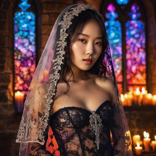 mt seolark,dead bride,bridal,bride,oriental princess,wedding dress,yeonsan hong,religious,holy maria,bridal dress,yuri,hanbok,oriental girl,bridal clothing,tiffany,black pearl,priest,songpyeon,priestess,daegeum,Photography,General,Commercial