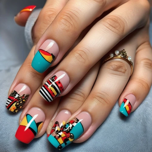 nail art,nail design,nails,artificial nails,germany flag,candy corn pattern,red chevron pattern,ethnic design,traditional patterns,nail,hand-painted,uae flag,russian doll,german flag,geometric style,hand painting,geometric pattern,nail care,artistic hand,chevrons,Photography,General,Realistic