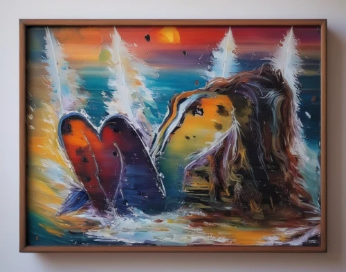 dolphins in water,two dolphins,koi pond,dolphins,koi,aquarium decor,koi fish,pelicans,oceanic dolphins,dolphin coast,flamingos,el mar,koi carp,abstract painting,oil painting on canvas,oil on canvas,sea landscape,koi carps,the dolphin,aquarium inhabitants,Illustration,Paper based,Paper Based 04