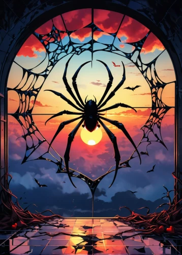 arachnid,spider,widow spider,arachnophobia,funnel web spider,halloween frame,harvestman,web,tangle-web spider,walking spider,halloween background,spider's web,spiders,spiderweb,portal,spider web,spider network,frame illustration,spider the golden silk,halloween poster,Art,Artistic Painting,Artistic Painting 01