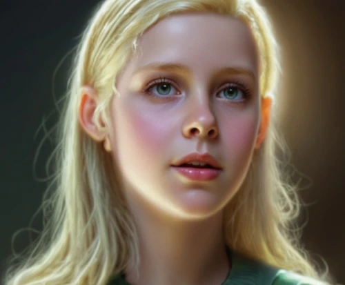 digital painting,mystical portrait of a girl,world digital painting,girl portrait,fantasy portrait,portrait of a girl,digital art,portrait of christi,child portrait,elven,elf,girl in a long,digital artwork,girl drawing,eleven,hand digital painting,blond girl,sci fiction illustration,katniss,lokportrait,Illustration,Retro,Retro 09