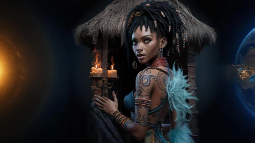 monsoon banner,voodoo woman,afar tribe,shamanism,warrior woman,aborigine,moana,sorceress,african woman,shamanic,priestess,ancient people,cleopatra,ancient egyptian girl,african art,aborigines,the enchantress,shaman,avatar,jaya