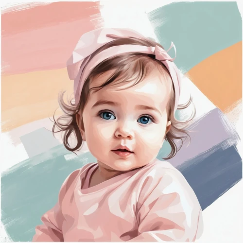 watercolor baby items,digital painting,child portrait,baby frame,portrait background,photo painting,cute baby,custom portrait,watercolor paint,girl drawing,kids illustration,colored pencil background,watercolor pencils,world digital painting,watercolor painting,watercolor background,digital art,girl portrait,soft pastel,colored crayon,Illustration,Vector,Vector 07