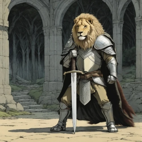 lion father,forest king lion,male lion,lion - feline,paladin,female lion,lion,stone lion,armored animal,lion white,lion's coach,male lions,castleguard,crusader,leo,skeezy lion,lion number,dwarf sundheim,medieval,knight armor