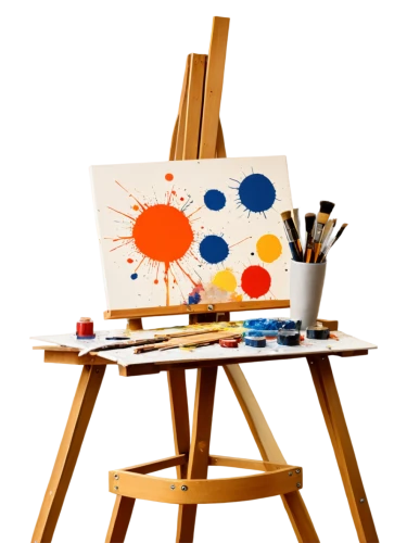 easel,art tools,painting technique,canvas board,illustrator,table artist,painter,paint spots,art materials,artist color,dot,art painting,abstract cartoon art,drawing course,guitar easel,italian painter,post impressionist,paints,canvas,splotches of color,Illustration,Retro,Retro 21