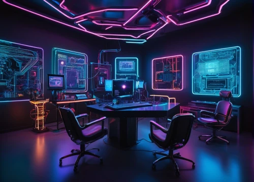 computer room,ufo interior,sci fi surgery room,neon human resources,conference room,study room,creative office,the server room,neon coffee,game room,cyberpunk,modern office,meeting room,computer workstation,computer desk,boardroom,cyber,working space,board room,computer art,Photography,Black and white photography,Black and White Photography 05