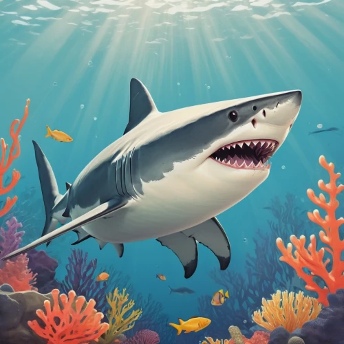 sand tiger shark,great white shark,bull shark,tiger shark,bronze hammerhead shark,requiem shark,shark,sea animals,underwater background,hammerhead,sea animal,nurse shark,marine animal,aquatic animals,wide sawfish,sharks,cartilaginous fish,cetacea,mobile video game vector background,vector illustration,Illustration,Japanese style,Japanese Style 08