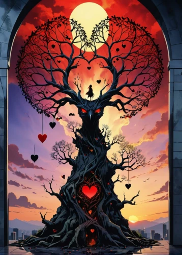 tree heart,tree of life,heart with crown,magic tree,sacred fig,heart background,strawberry tree,the heart of,colorful tree of life,queen of hearts,bodhi tree,tree house,flourishing tree,blood maple,fire heart,devilwood,red tree,heart lock,celtic tree,apple tree,Art,Artistic Painting,Artistic Painting 01