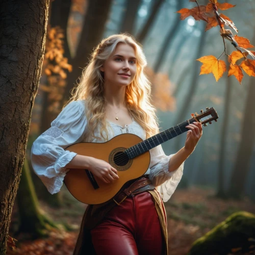 balalaika,celtic woman,classical guitar,guitar,folk music,celtic harp,autumn background,woman playing,autumn theme,country dress,nyckelharpa,one autumn afternoon,acoustic guitar,light of autumn,autumn mood,violin woman,autumn idyll,autumn photo session,in the autumn,woman playing violin,Photography,General,Fantasy