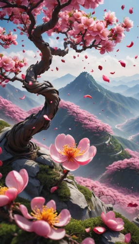 japanese sakura background,sakura tree,sakura blossom,japanese floral background,blossom tree,cherry blossom tree,sakura trees,sakura blossoms,sakura background,chinese magnolia,pink magnolia,flower painting,sakura flower,magnolia,falling flowers,flower background,flower tree,spring blossom,sakura flowers,magnolia tree,Conceptual Art,Fantasy,Fantasy 03