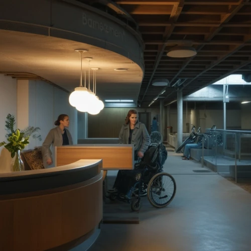 modern office,bicycle lighting,offices,daylighting,floating wheelchair,wheelchair,motorized wheelchair,wheelchair accessible,blur office background,electric mobility,consulting room,accessibility,visual effect lighting,wheelchair sports,bike lamp,mobility scooter,stationary bicycle,therapy room,indoor cycling,office chair,Photography,General,Realistic
