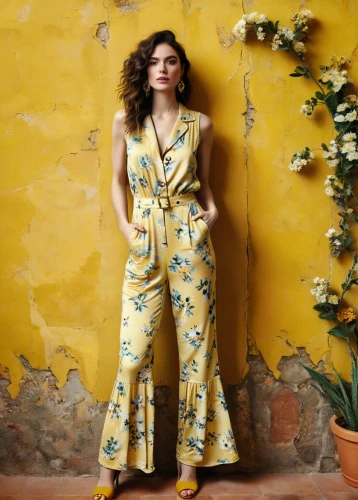yellow jumpsuit,jumpsuit,botanical print,yellow wallpaper,pantsuit,vintage floral,yellow,yellow garden,lemon pattern,yellow color,yellow background,floral,yellow and blue,yellow daisies,fiori,menswear for women,pineapple pattern,sunflowers,rosa bonita,retro flowers,Photography,Documentary Photography,Documentary Photography 06