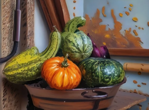 decorative squashes,ornamental gourds,decorative pumpkins,gourds,autumn pumpkins,striped pumpkins,mini pumpkins,figleaf gourd,halloween pumpkins,calabaza,pumpkins,seasonal autumn decoration,cucumber  gourd  and melon family,autumn still life,bitter gourd,scarlet gourd,cucuzza squash,fall harvest,autumn decoration,pumpkin heads,Illustration,Paper based,Paper Based 04