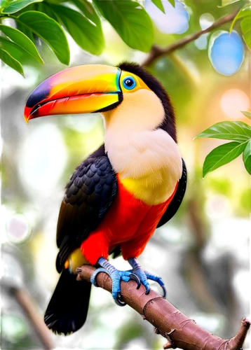 toucan perched on a branch,yellow throated toucan,chestnut-billed toucan,toco toucan,keel billed toucan,keel-billed toucan,brown back-toucan,perched toucan,toucan,pteroglossus aracari,toucans,swainson tucan,pteroglosus aracari,tucan,black toucan,tropical bird,hornbill,tropical bird climber,gouldian,tropical birds,Illustration,Japanese style,Japanese Style 02
