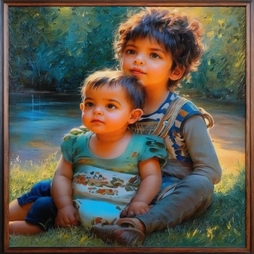 oil painting on canvas,oil painting,child portrait,little boy and girl,children,young couple,girl and boy outdoor,childs,child's frame,vintage boy and girl,pictures of the children,children girls,art painting,photos of children,boy and girl,romantic portrait,vintage children,children's background,grandchildren,children drawing,Illustration,Paper based,Paper Based 04