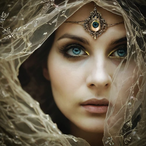 faery,the enchantress,sorceress,faerie,mystical portrait of a girl,priestess,dryad,regard,fantasy portrait,shamanic,fantasy art,shamanism,celtic queen,women's eyes,fairy queen,celtic woman,gypsy soul,golden eyes,elven,dewdrop,Illustration,Realistic Fantasy,Realistic Fantasy 02