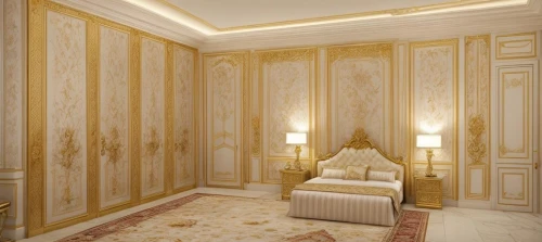 ornate room,gold wall,interior decoration,yellow wallpaper,gold stucco frame,great room,danish room,gold lacquer,interior decor,wall plaster,interior design,royal interior,luxury bathroom,marble palace,stucco ceiling,stucco wall,hallway,bridal suite,sleeping room,room divider,Interior Design,Bedroom,Tradition,Nordic Elegance