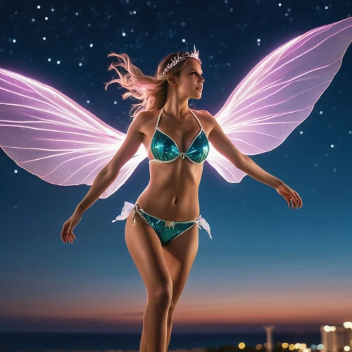 fairies aloft,fairy,faerie,little girl fairy,cupido (butterfly),child fairy,image manipulation,digital compositing,photoshop manipulation,fairy dust,julia butterfly,aurora butterfly,neon body painting,faery,photo manipulation,sky butterfly,flower fairy,visual effect lighting,fairy queen,rosa ' the fairy,Photography,General,Realistic