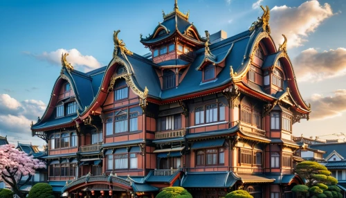 disneyland park,fairy tale castle,tokyo disneyland,disneyland paris,disney castle,fairytale castle,dragon palace hotel,euro disney,shanghai disney,peles castle,the disneyland resort,magic castle,victorian house,sleeping beauty castle,walt disney world,victorian,asian architecture,magic kingdom,half-timbered house,gold castle,Photography,General,Realistic