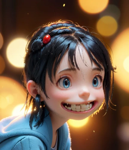 laika,agnes,cute cartoon character,russo-european laika,elf,pinocchio,b3d,cgi,miguel of coco,clementine,coco,disney character,alfalfa,2d,a girl's smile,3d rendered,child fairy,bjork,baby elf,cinema 4d,Anime,Anime,Cartoon