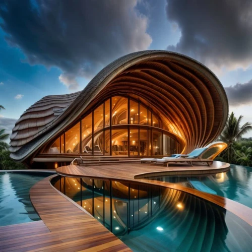futuristic architecture,tropical house,asian architecture,dunes house,modern architecture,calatrava,pool house,beach house,floating huts,luxury property,maldives mvr,costa rican colon,santiago calatrava,luxury home,wooden construction,timber house,house of the sea,eco hotel,architecture,beachhouse