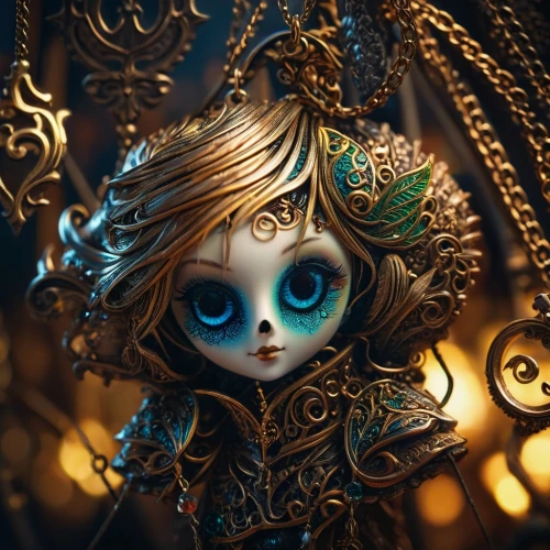 marionette,artist doll,handmade doll,music box,female doll,painter doll,locket,doll figure,fantasy portrait,little girl fairy,cloth doll,designer dolls,wooden doll,collectible doll,tumbling doll,doll looking in mirror,child fairy,doll's head,faery,fairy tale character,Photography,General,Fantasy