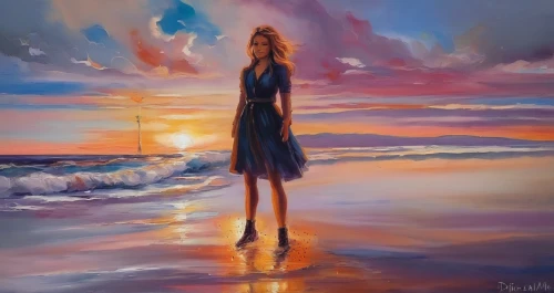 oil painting on canvas,oil painting,art painting,girl walking away,sea breeze,girl on the dune,seascape,walk on the beach,oil on canvas,sea landscape,girl in a long,girl on the boat,sun and sea,beach walk,woman walking,by the sea,guiding light,photo painting,beach landscape,girl in a long dress,Illustration,Paper based,Paper Based 04