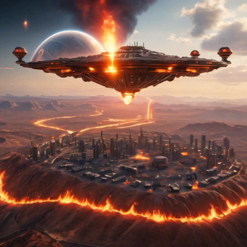 airships,airship,sci fi,fire planet,ufo intercept,ufo,extraterrestrial life,valerian,sci - fi,sci-fi,scifi,science fiction,ufos,science-fiction,unidentified flying object,saucer,futuristic landscape,alien ship,burning man,x-wing,Photography,General,Sci-Fi