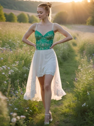 dahlia white-green,ballerina in the woods,blonde in wedding dress,country dress,hoopskirt,bridal party dress,meadow daisy,girl in white dress,bridal clothing,vintage dress,bridal dress,evening dress,oxeye daisy,sun bride,wedding dress,daisy flowers,wedding gown,girl in a long dress,jessamine,crinoline,Indoor,Fashion Show