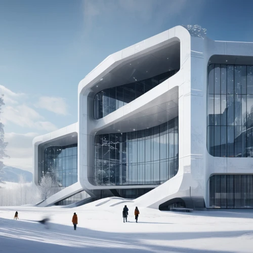 futuristic art museum,olympia ski stadium,futuristic architecture,snowhotel,ski facility,snow house,snow roof,ski resort,school design,solar cell base,chancellery,snow slope,sky space concept,arq,modern architecture,snow cornice,ski station,ice hotel,cubic house,3d rendering,Conceptual Art,Fantasy,Fantasy 02