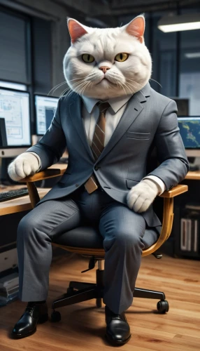 administrator,ceo,night administrator,businessman,office worker,cat image,financial advisor,businessperson,accountant,blur office background,white-collar worker,cartoon cat,office chair,manager,stock broker,business man,executive,it business,black businessman,business time,Photography,General,Sci-Fi