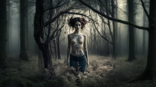 forest man,ballerina in the woods,photo manipulation,girl with tree,photomanipulation,conceptual photography,photoshop manipulation,haunted forest,dryad,farmer in the woods,primitive man,in the forest,forest dark,creepy tree,the forest,mystical portrait of a girl,the woods,humanoid,nature and man,forest animal