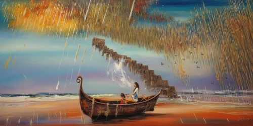 oil painting on canvas,boat landscape,sea landscape,shipwreck,art painting,sailing-boat,fishing boats,fishing boat,sailing boat,sea sailing ship,boat on sea,fantasy picture,oil painting,el mar,sailing ship,the wind from the sea,wooden boat,beach landscape,fantasy art,wooden boats,Illustration,Paper based,Paper Based 04