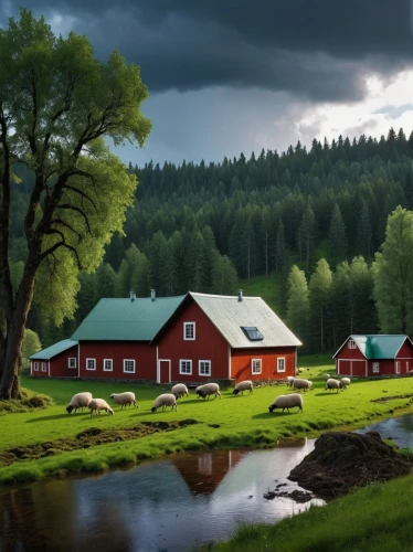 farm landscape,red barn,rural landscape,landscape background,green landscape,meadow landscape,farm background,home landscape,scandinavia,countryside,vegetables landscape,farmstead,mushroom landscape,alpine pastures,salt meadow landscape,nature landscape,world digital painting,black forest,northern black forest,dutch landscape,Photography,General,Realistic