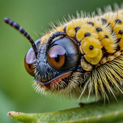 butterfly caterpillar,swallowtail caterpillar,sawfly,hover fly,wedge-spot hover fly,cecropia moth,giant bumblebee hover fly,syrphid fly,yellow jacket,eyelash,caterpillar,caterpillars,eye butterfly,hornet hover fly,hoverfly,bee,fur bee,oak sawfly larva,delicate insect,bumblebee fly,Photography,General,Realistic