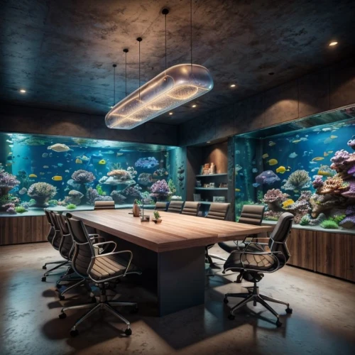 aquarium decor,fish tank,aqua studio,creative office,ocean underwater,aquarium lighting,reef tank,aquarium,conference room,boardroom,school of fish,coral reef,modern office,under sea,marine tank,aquariums,underwater playground,underwater background,reef,ocean floor